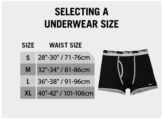 underwear sizing