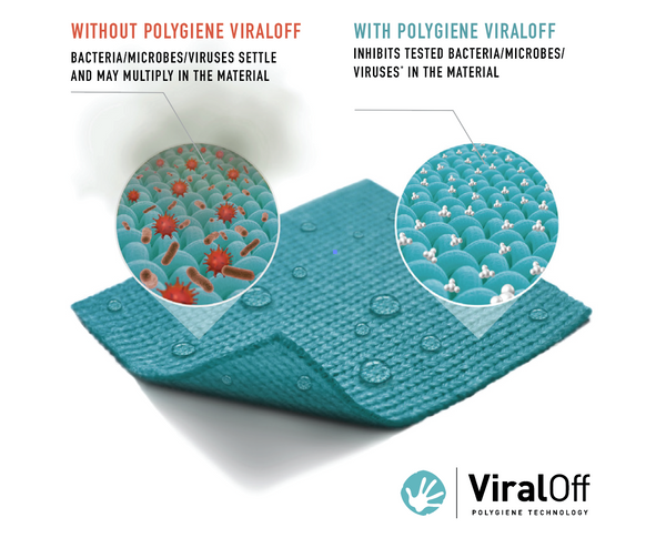 Polygiene ViralOff  is an antimicrobial textile treatment.