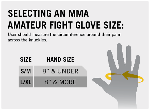 Selecting an MMA Amateur Fight Glove Size